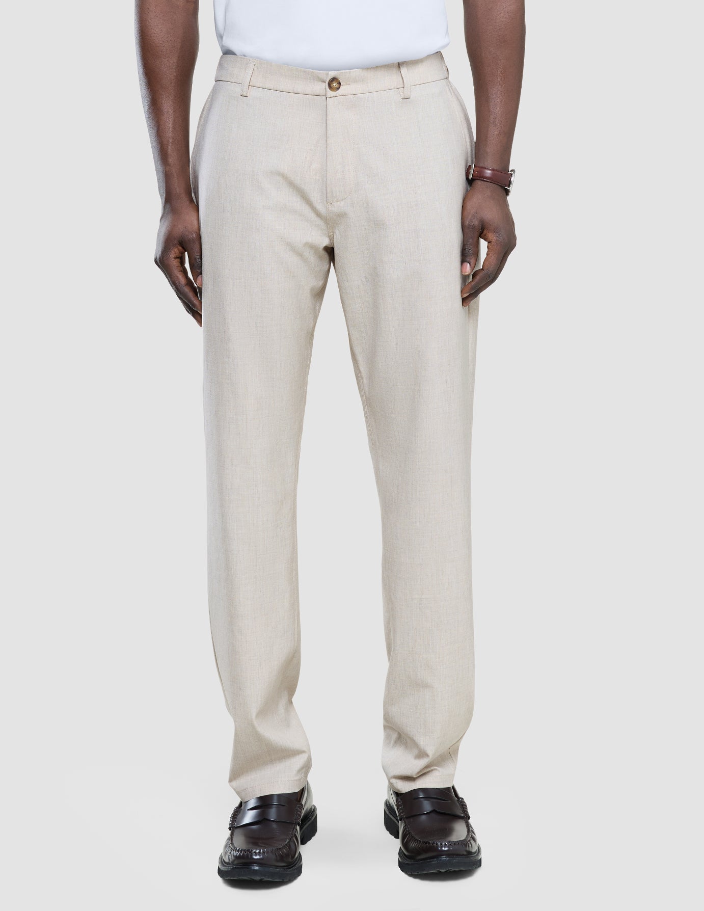 Tech Linen Elastic Pants Sandshell